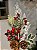 GALHO DECORATIVO BERRY VERMELHO COM BRANCO COM FOLHAGENS E PINHA 50CM - Imagem 3