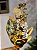 GALHO DECORATIVO BERRY E FOLHAS BRANCO E DOURADO 35CM - Imagem 1
