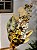 GALHO DECORATIVO BERRY E FOLHAS BRANCO E DOURADO 35CM - Imagem 3