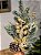 GALHO DECORATIVO BERRY NEVADO DOURADO COM FOLHAGENS 55CM - Imagem 2