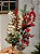 GALHO DECORATIVO MIX DE BERRYVERMELHO E BRANCO COM FOLHAS E PINHA 40CM - Imagem 1