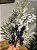 GALHO DECORATIVO NEVADO BERRY BRANCO E AZUL 40CM - Imagem 2