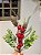 GALHO DECORATIVO BERRY VERMELHO COM PINHAS 47CM - Imagem 2
