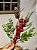 GALHO DECORATIVO BERRY VERMELHO COM PINHAS 47CM - Imagem 3