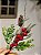 GALHO DECORATIVO BERRY VERMELHO COM PINHAS 47CM - Imagem 1