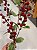 GALHO DECORATIVO BERRY VERMELHO COM FOLHAS 67CM - Imagem 3