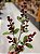 GALHO DECORATIVO BERRY VERMELHO COM FOLHAS 67CM - Imagem 2