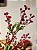 GALHO DECORATIVO BERRY VERMELHO COM FOLHAS 76CM - Imagem 4