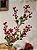 GALHO DECORATIVO BERRY VERMELHO COM FOLHAS 76CM - Imagem 2