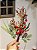 GALHO DECORATIVO BERRY VERMELHO COM FOLHAS - Imagem 2