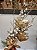 GALHO DECORATIVO BERRY BRANCO COM GALHOS DOURADO - Imagem 7