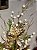 GALHO DECORATIVO BERRY BRANCO COM GALHOS DOURADO - Imagem 1