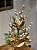 GALHO DECORATIVO BERRY BRANCO COM GALHOS DOURADO - Imagem 3