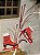 GALHO DECORATIVO BRANCO E VERMELHO 60CM - Imagem 3