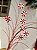GALHO DECORATIVO BRANCO E VERMELHO 83CM - Imagem 3
