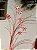 GALHO DECORATIVO BRANCO E VERMELHO 83CM - Imagem 2