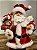 PAPAI NOEL COM PRESENTES E URSO - COLECIONÁVEL - 28CM - Imagem 2