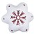 ALMOFADA NATALINA FLOCO DE NEVE 46X41CM - Imagem 2