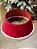 SAIA RÍGIDAPARA ÁRVORE DE NATAL VELUDO VERMELHO E BRANCO 56CM - Imagem 3