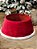 SAIA RÍGIDAPARA ÁRVORE DE NATAL VELUDO VERMELHO E BRANCO 56CM - Imagem 1