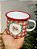 CANECA NATALINA EM METAL XADREZ 210ML - Imagem 3