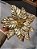 FLOR POINSÉTIA DOURADO COM PEROLAS 27CM - Imagem 8