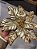 FLOR POINSÉTIA DOURADO COM PEROLAS 27CM - Imagem 9