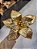 FLOR POINSÉTIA DOURADO OURO 20CM - Imagem 7