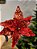 FLOR POINSÉTIA VERMELHO E DOURADO LUXURY 40CM - Imagem 3