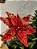 FLOR POINSÉTIA VERMELHO E DOURADO LUXURY 40CM - Imagem 2