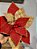 FLOR POINSÉTIA VERMELHO E BEGE 30CM - Imagem 2