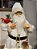 PAPAI NOEL EM PÉ BRANCO COM CARDEAL 60CM - Imagem 2