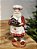 PAPAI NOEL COM BOLO GINGER EM RESINA 31CM - Imagem 1