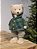 URSO COM CASACO XADREZ MINT 40CM - Imagem 1