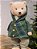 URSO COM CASACO XADREZ MINT 40CM - Imagem 3