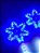 TRIO ASTE COM FLOCO DE NEVE COM EFEITO 426 LEDS BRANCO FRIO COM AZUL BIVOLT USO INTERNO E EXTERNO - Imagem 2