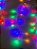 PISCA CASCATA INTERMITENTE 240 LEDS COLORIDO 3,60 METROS COM EMENDA USO INTERNO 127V - Imagem 3