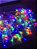 PISCA CASCATA INTERMITENTE 240 LEDS COLORIDO 3,60 METROS COM EMENDA USO INTERNO 127V - Imagem 4