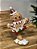 GINGERBREAD EM RESINA VERMELHO E BRANCO 14CM - Imagem 2