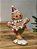 GINGERBREAD EM RESINA VERMELHO E BRANCO 14CM - Imagem 1