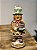 BONECO DE NEVE EM RESINA COOKIE GINGERBREAD COM LED 33CM - Imagem 4