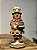 BONECO DE NEVE EM RESINA COOKIE GINGERBREAD COM LED 33CM - Imagem 1