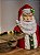 PAPAI NOEL EM RESINA COM SUPORTE SUPER LUXO 43,5CM - Imagem 2