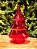 POTE DE VIDRO VERMELHO 28CM - Imagem 1
