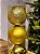 BOLA TRADICIONAL DOURADO 10CM KIT COM 3 UNIDS - Imagem 3