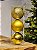 BOLA TRADICIONAL DOURADO 10CM KIT COM 3 UNIDS - Imagem 1