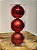 BOLA TRADICIONAL VERMELHA 10CM COM 3 UNIDADES - Imagem 2