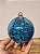 BOLA DECORADA AZUL TURQUEZA 10CM COM 3 UNIDS - Imagem 2
