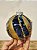 BOLA DECORADA AZUL COM DOURADO 10CM COM 3 UNIDS - Imagem 4