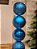 BOLA TRADICIONAL AZUL TURQUESA 8CM KIT COM 6 UNIDS - Imagem 2